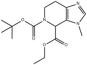 5-tert-Butyl 4-ethyl 3-methyl-6,7-dihydro-3H-imidazo[4,5-c]pyridine-4,5(4H)-dicarboxylate Structure