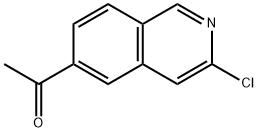 1-(3-chloroisoquinolin-6-yl)ethanone Structure