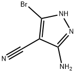 5-amino-3-bromo-1H-pyrazole-4-carbonitrile Structure