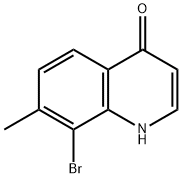 8-bromo-7-methylquinolin-4-ol Structure