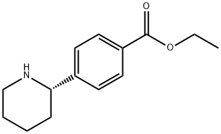 ethyl (S)-4-(piperidin-2-yl)benzoate hydrochloride 구조식 이미지