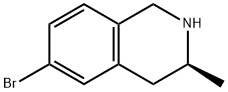 (S)-6-Bromo-3-methyl-1,2,3,4-tetrahydro-isoquinoline Structure