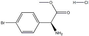 (S)-Methyl 2-amino-2-(4-bromophenyl)acetate HCl Structure