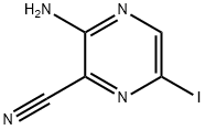 3-Amino-6-iodo-pyrazine-2-carbonitrile Structure