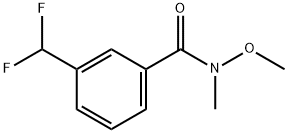 N-(3-(Difluoromethyl)Phenyl)-N,O-Dimethylhydroxylamine 구조식 이미지