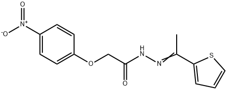 2-(4-nitrophenoxy)-N'-[1-(2-thienyl)ethylidene]acetohydrazide Structure