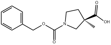 (R)-3-Methyl-pyrrolidine-1,3-dicarboxylic acid 1-benzyl ester Structure