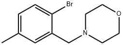 4-[(2-Bromo-5-methylphenyl)methyl]-morpholine 구조식 이미지