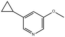 5-Cyclopropyl-3-methoxypyridine 구조식 이미지