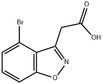 (4-Bromo-benzo[d]isoxazol-3-yl)-acetic acid Structure