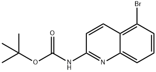 tert-butyl (5-bromoquinolin-2-yl)carbamate 구조식 이미지