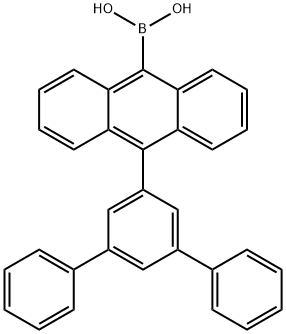 (10-([1,1':3',1''-terphenyl]-5'-yl)anthracen-9-yl)boronic acid Structure