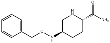 (2S,5R)-5-[(benzyloxy)amino]piperidine-2-carboxamide Structure