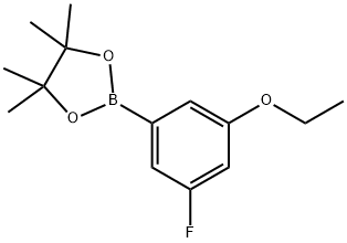 2-(3-Ethoxy-5-fluorophenyl)-4,4,5,5-tetramethyl-1,3,2-dioxaborolane Structure