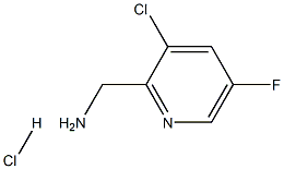(3-chloro-5-fluoropyridin-2-yl)methanamine hydrochloride 구조식 이미지