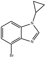 4-bromo-1-cyclopropyl-1H-benzo[d]imidazole 구조식 이미지