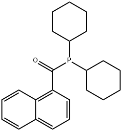 Dicyclohexylphosphino-(1-naphthalenyl)methanone 구조식 이미지