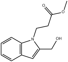 methyl 3-(2-(hydroxymethyl)-1H-indol-1-yl)propanoate Structure