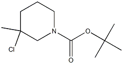 tert-butyl 3-chloro-3-methylpiperidine-1-carboxylate Structure