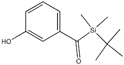 (tert-butyldimethylsilyl)(3-hydroxyphenyl)methanone Structure