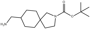 tert-butyl 8-(aminomethyl)-2-azaspiro[4.5]decane-2-carboxylate Structure
