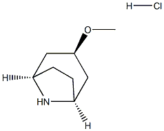 (1R,3S,5S)-3-methoxy-8-azabicyclo[3.2.1]octane hydrochloride 구조식 이미지