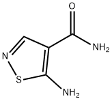 5-aminoisothiazole-4-carboxamide 구조식 이미지