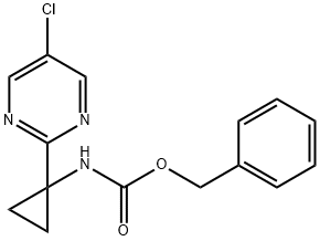 benzyl (1-(5-chloropyrimidin-2-yl)cyclopropyl)carbamate Structure