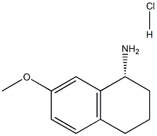 (R)-7-Methoxy-1,2,3,4-tetrahydronaphthalen-1-amine hydrochloride Structure