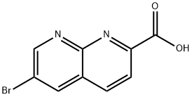 6-bromo-1,8-naphthyridine-2-carboxylic acid Structure