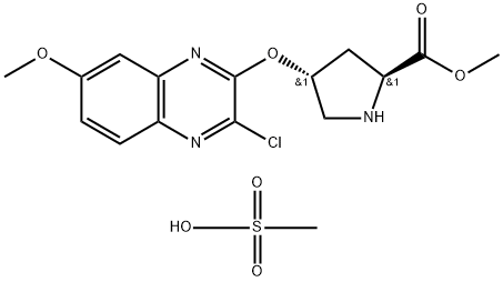 1425038-20-5 methyl (2S,4R)-4-((3-chloro-7-methoxyquinoxalin-2-yl)oxy)-2-(methoxycarbonyl)pyrrolidinium methanesulfonate