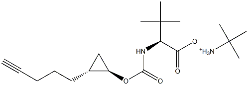 1425038-21-6 (S)-3,3-Dimethyl-2-((1R,2R)-2-pent-4-ynyl-cyclopropoxycarbonylamino)-butyric acid, tert-butylamine salt