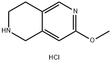 7-Methoxy-1,2,3,4-tetrahydro-[2,6]naphthyridine dihydrochloride Structure