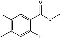 2-Fluoro-5-iodo-4-methyl-benzoic acid methyl ester Structure