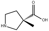 (S)-3-Methyl-pyrrolidine-3-carboxylic acid Structure