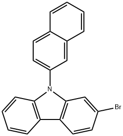 2-Bromo-9-(2-naphthyl)-9H-carbazole Structure