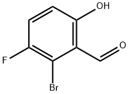 2-bromo-3-fluoro-6-hydroxybenzaldehyde Structure