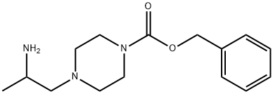 benzyl 4-(2-aminopropyl)piperazine-1-carboxylate hydrochloride Structure