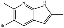 5-Bromo-2,6-dimethyl-1H-pyrrolo[2,3-b]pyridine 구조식 이미지