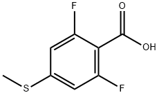 2,6-Difluoro-4-(methylthio)benzoic acid Structure