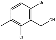 6-Bromo-2-chloro-3-methylbenzyl alcohol 구조식 이미지