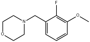 4-(2-fluoro-3-methoxybenzyl)morpholine Structure