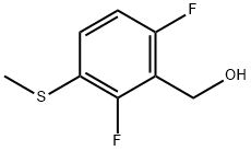 2,6-Difluoro-3-(methylthio)benzyl alcohol 구조식 이미지