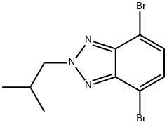 4,7-dibromo-2-isobutyl-2H-benzo[d][1,2,3]triazole 구조식 이미지