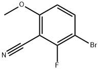 3-bromo-2-fluoro-6-methoxybenzonitrile Structure