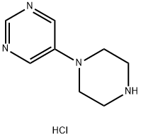 5-(Piperazin-1-yl)pyrimidine hydrochloride Structure