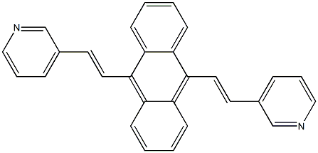 9,10-bis((E)-2-(pyridin-3-yl)vinyl)anthracene Structure