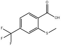 2-Methylthio-4-trifluoromethylbenzoic acid Structure