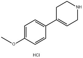 4-(4-methoxyphenyl)-1,2,3,6-tetrahydropyridine hydrochloride Structure