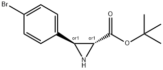 trans-tert-Butyl 3-(4-bromophenyl)aziridine-2-carboxylate Structure